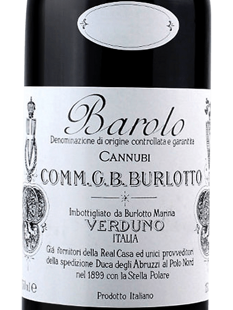 Comm. G.B. Burlotto, Barolo, Cannubi