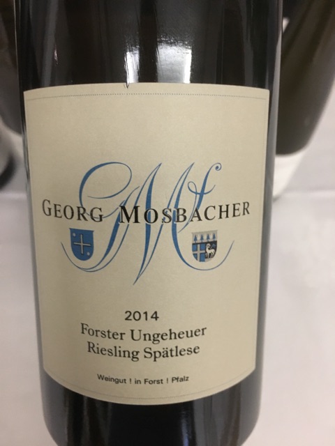 Georg Mosbacher, Forster Ungeheuer Riesling Spatlese, Pfalz