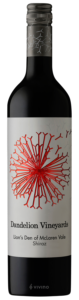 Dandelion Vineyards, Lion's Den of McLaren Vale Shiraz, McLaren Vale