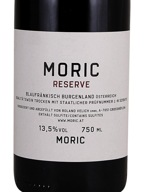 Moric, Neckenmarkter Blaufrankisch, Mittelburgenland