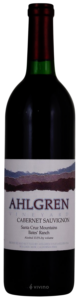Ahlgren, Bates Ranch Cabernet Sauvignon, Santa Cruz Mountains