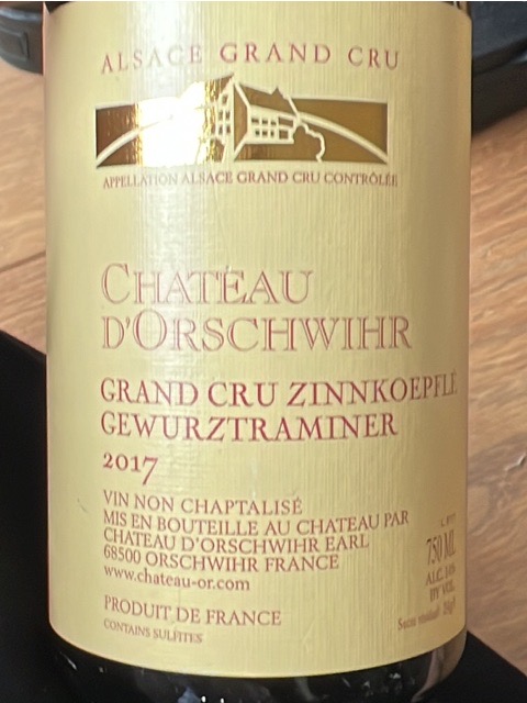 Chateau d'Orschwihr, Bollenberg Gewurztraminer, Alsace