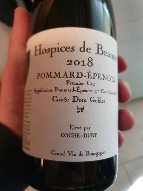 Hospices de Beaune (Lucien Le Moine), Pommard Premier Cru, Les Epenots Cuvee Dom Goblet