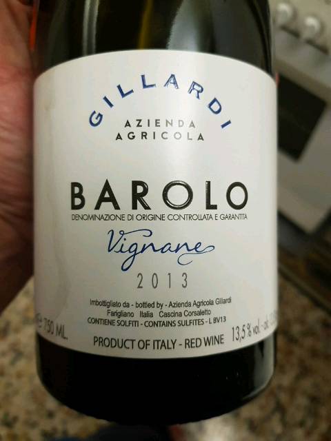 Azienda Agricola Gillardi, Barolo, Vignane