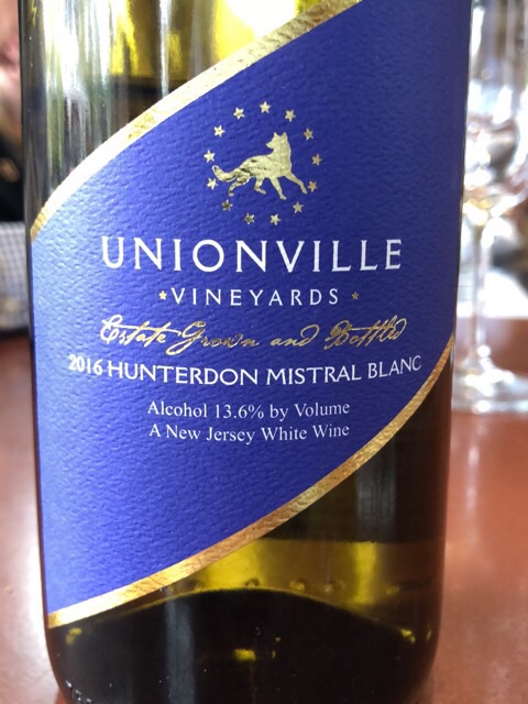 Unionville Vineyards, Hunterdon Mistral Blanc, New Jersey